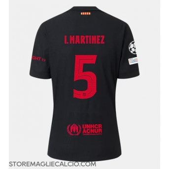 Barcelona Inigo Martinez #5 Maglia Gara Trasferta Repliche 2024-25 Maniche Corte